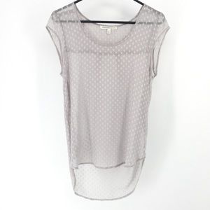 Daniel Rainn Sheer Swiss Dot Blouse